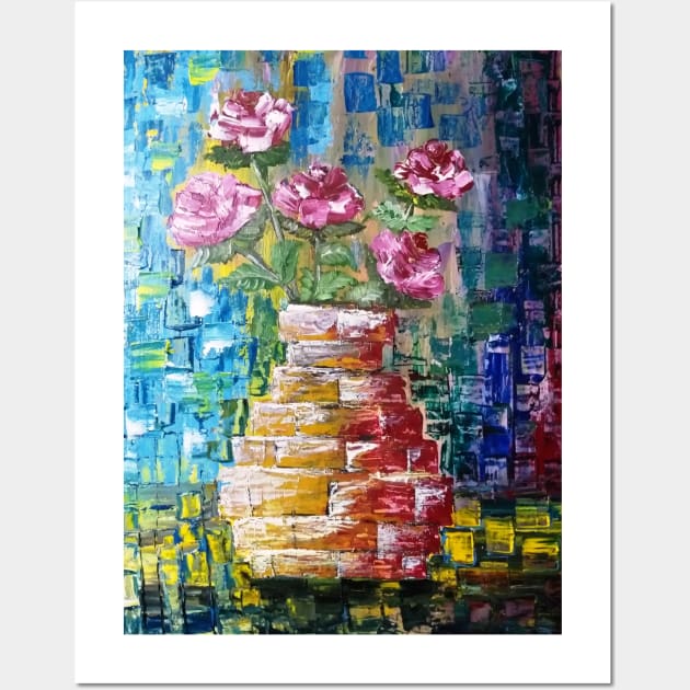 Floral Abstract Artwork 6 Wall Art by SunilAngra